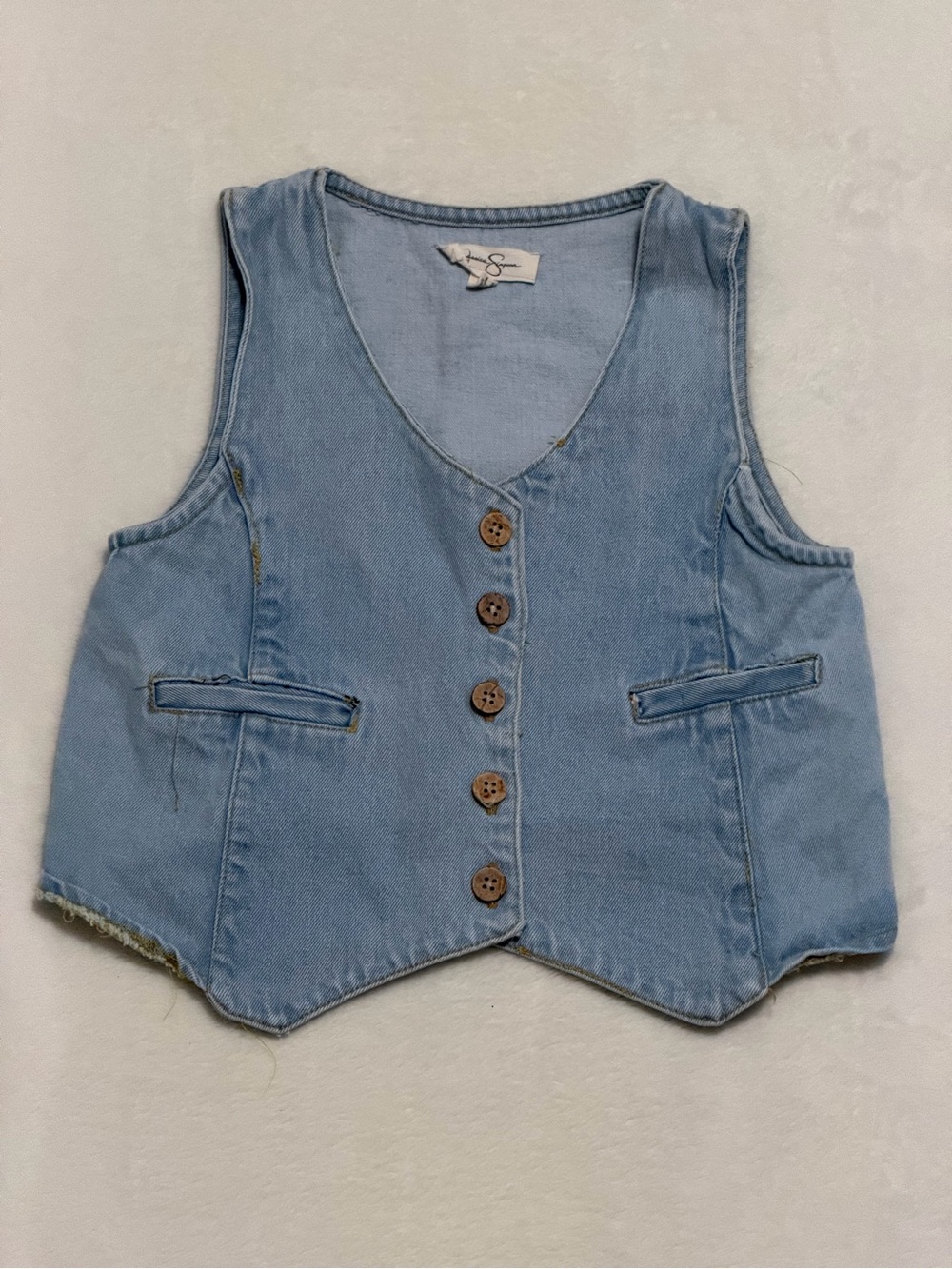Light Blue Girls Denim Jessica Simpson Vest